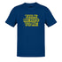 Dodo Tees blue nerdy tees featuring the words Talk Nerdy To Me in a yellow 8 bit font that has been lightly distressed.