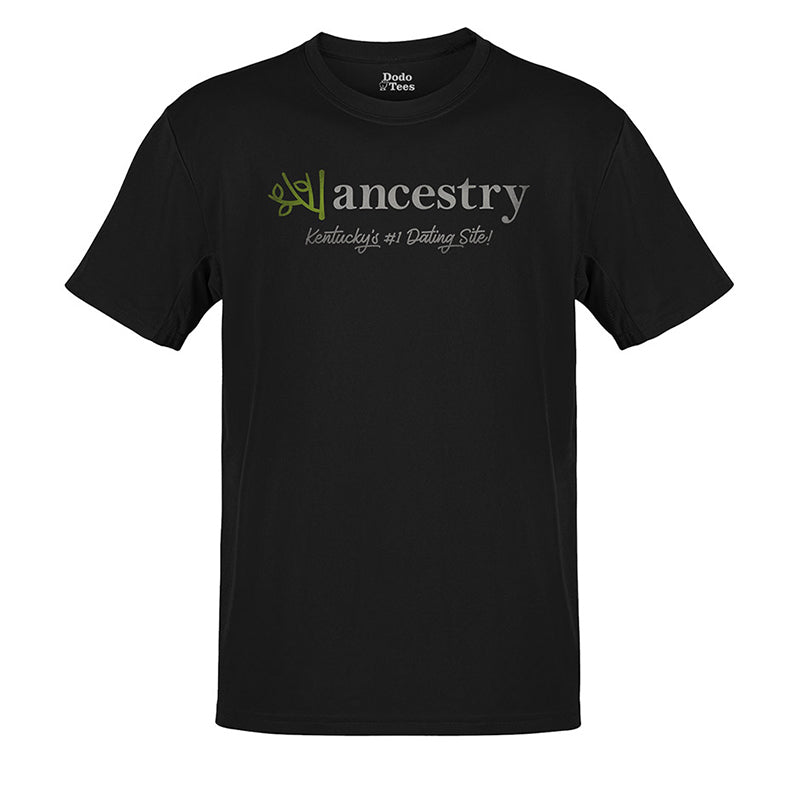 offensive t shirts featuring ancestry logo with the tagline kentucky's #1 dating site in black. The Offensive Funny Shirts feature side-seamed construction for a great fit.
