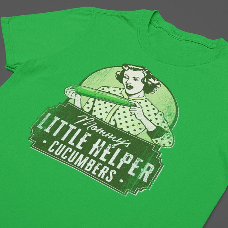 close up of offensive t shirts mommys little helper by dodo tees