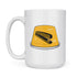 office mug front view with jello stapler illustration