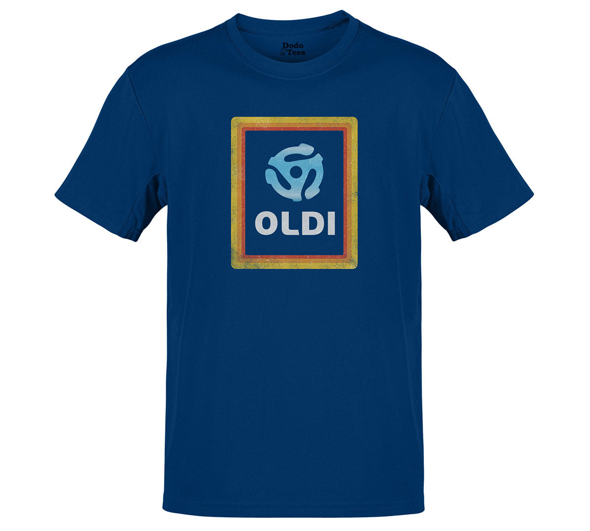 Oldi Music t shirt features a parody a well known grocery store. The Grandpa T Shirts are side-seamed for a fitted look. The Dad T Shirts feature an original design by Dodo Tees.