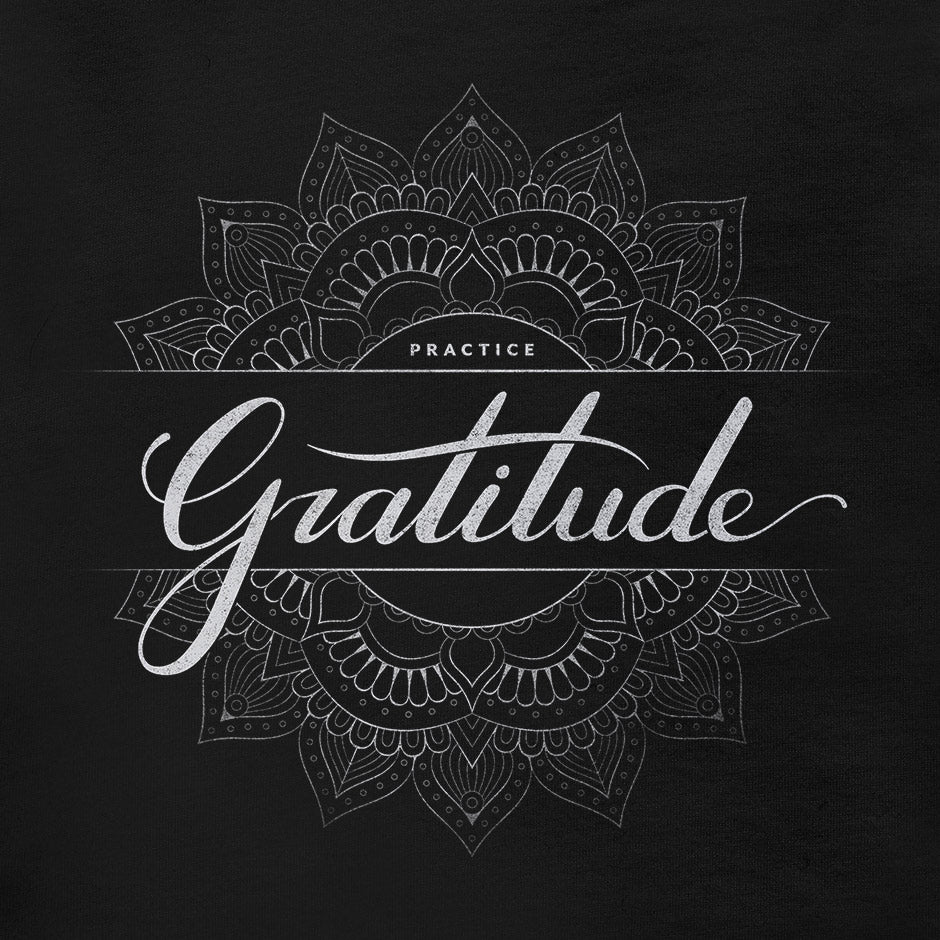 practice gratitude mandala yoga t shirt by dodo tees