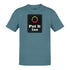 vulgar t shirt with put it inn parody logo in heather slate