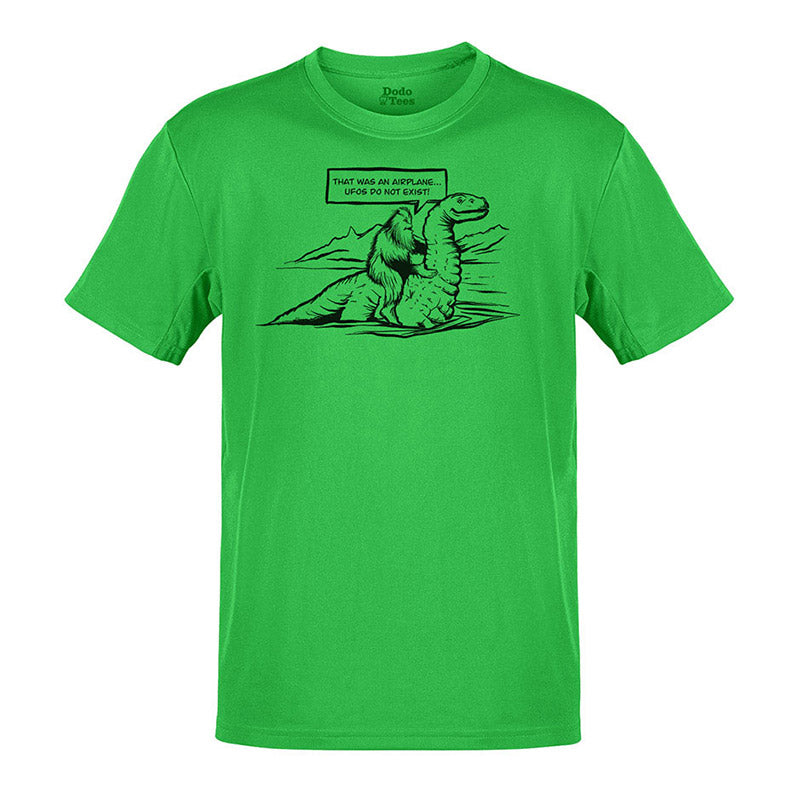 sasquatch t shirt in green by dodo tees