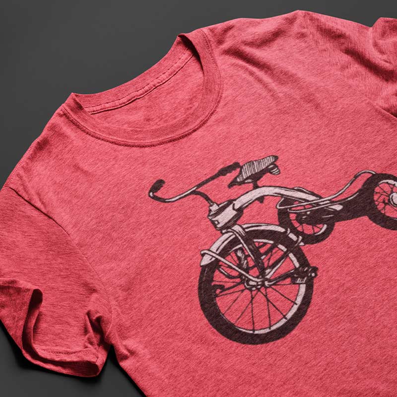 close up view of secret santa gifts under $25 tricycle t shirt