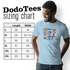 Snap Crackle Poop shirt sizing chart