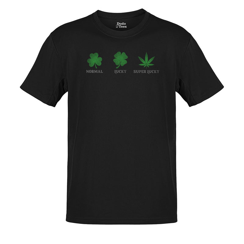 super lucky st patricks day shirt in black by dodo tees