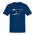 tee shirt with vintage automobile mx5 illustration in blue