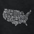 detail view of usa patriotic shirts with sexy city names in every state illustration by dodo tees