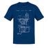 useful presents for guys toilet patent t shirt in blue