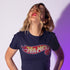 model wearing womens apparel online hot mess t shirt