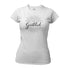 yoga clothes with practice gratitude design in fitted white by dodo tees