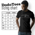 car apparel sizing chart for the z3 Bimmer shirt by Dodo Tees