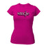 cute womens t shirt with smile text in pink by dodo tees
