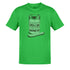 gym t shirt with pickle jar illustration in green by dodo tees. The Pickle Jar exercise shirt reads You only need to be strong enough to open a jar. Everything after that is showing off.