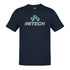 initech nerd t shirt in navy by dodo tees