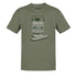 pickle shirt in heather olive by dodo tees. The pickle merch is side-seamed for a flattering fit.